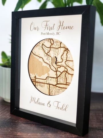 Custom Map Shadow Box